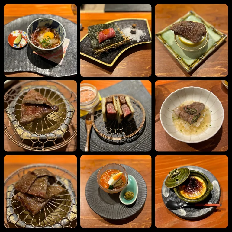 Wagyu omakase courses in Japan